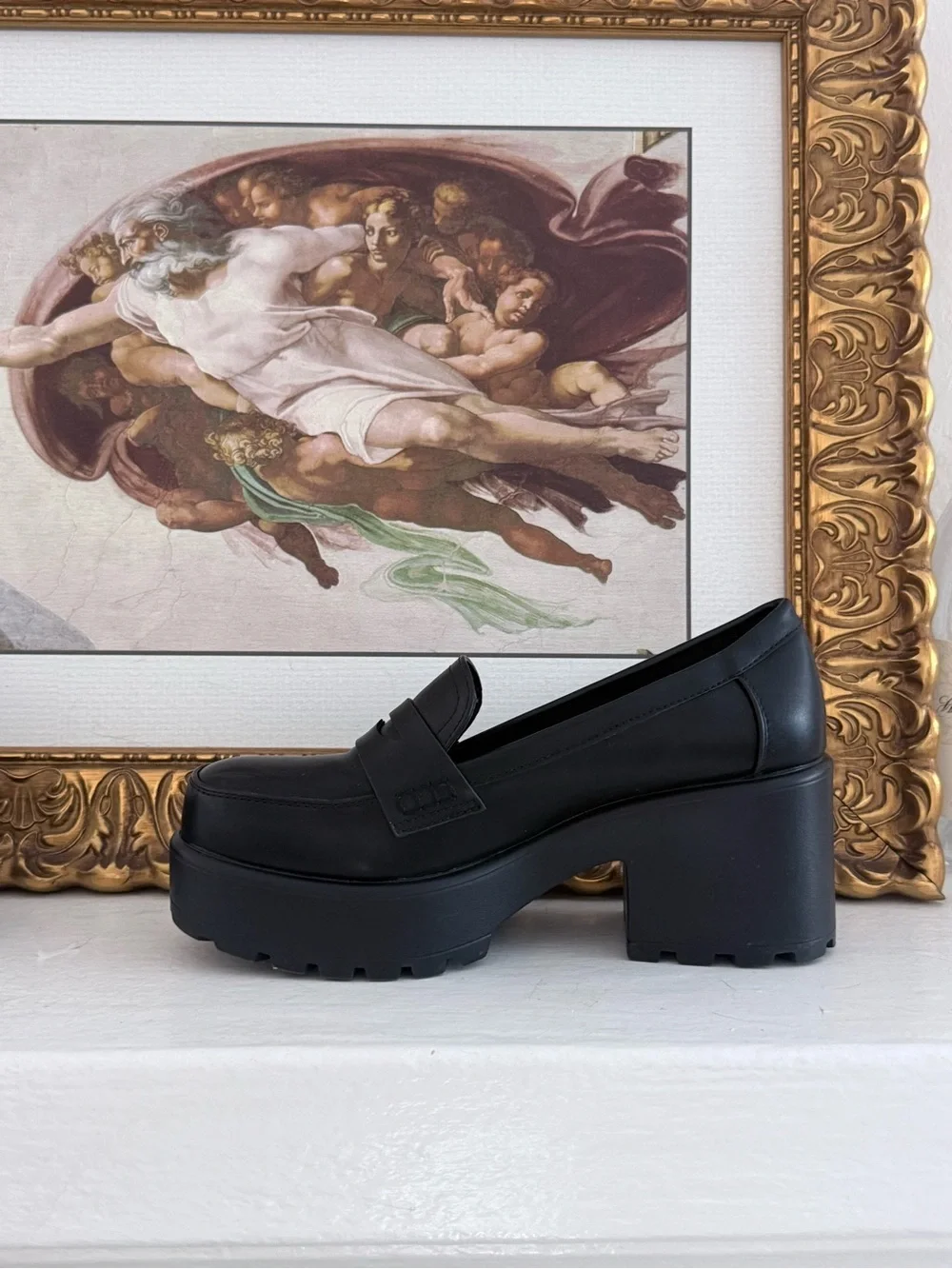 Black Platform Loafers